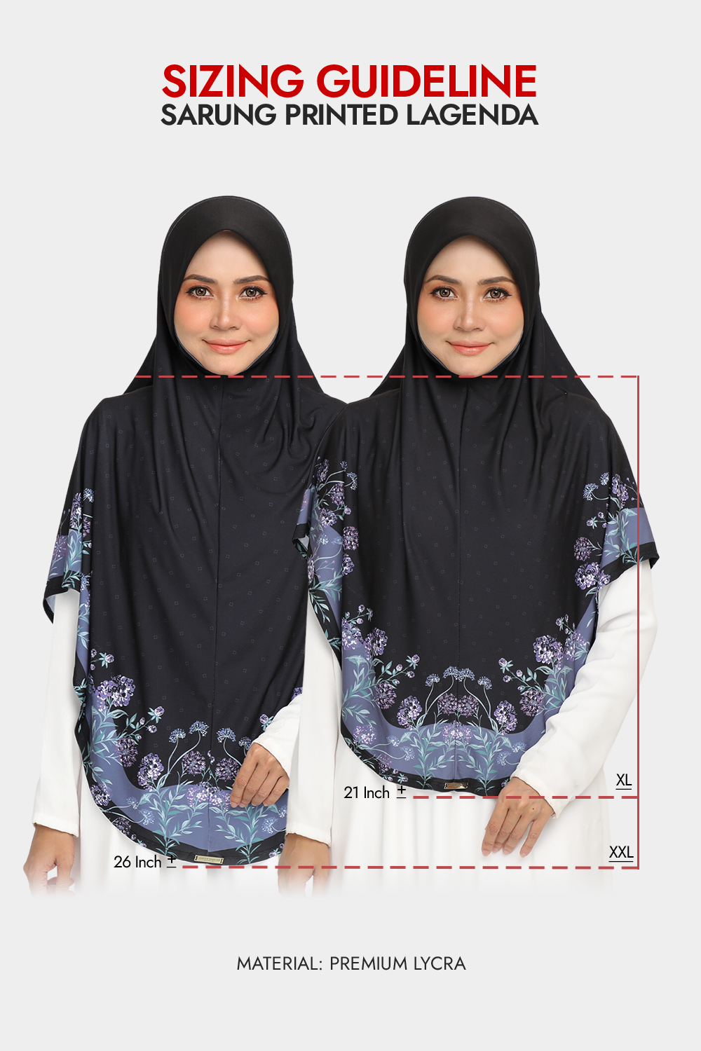 Sarung Printed Lagenda Blush Crepe